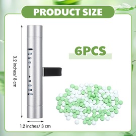 Weysat 6 Pcs Whole House Air Freshener Passive Essential Diffuser Vent Clips Easier Placement Adjustable HVAC Furnace Filter Scent Fragrance System for HVAC Vents Extender for Entire Home (Eucalyptus)