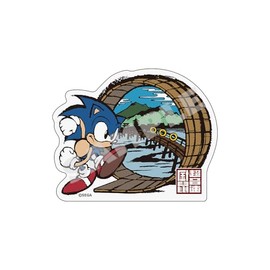「和ソニック」京師景 加茂川図 ダイカット和紙ステッカー