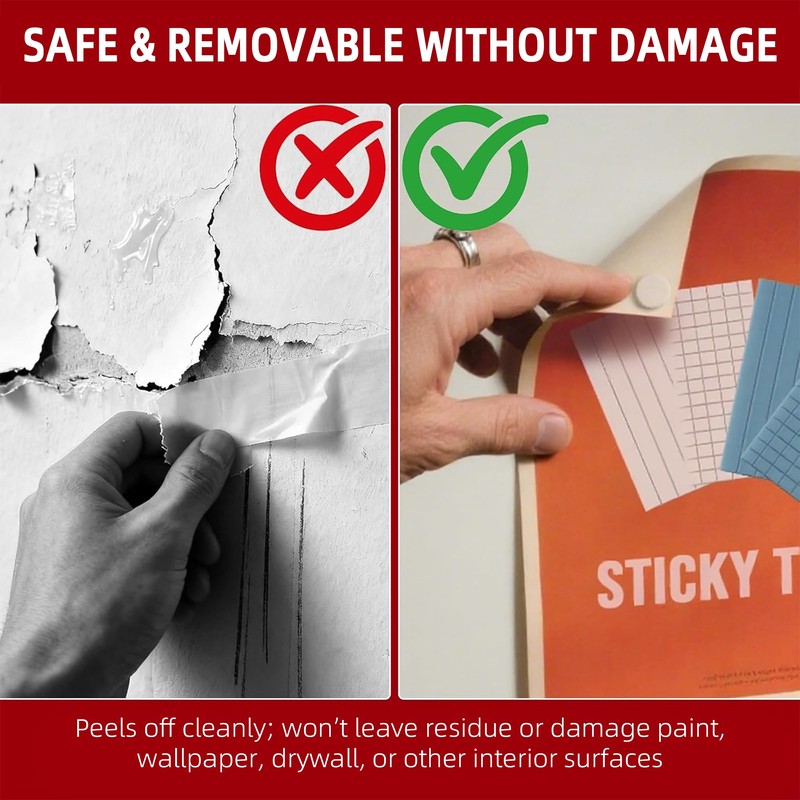 VIKOS Products Reusable Sticky Tack for Wall Hanging – Removable