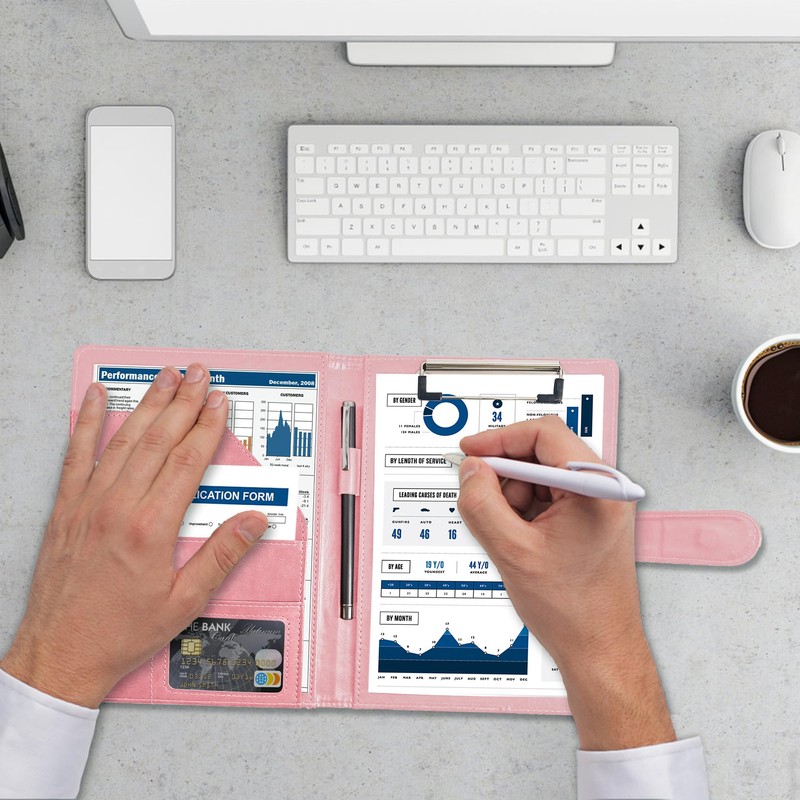 GraduatePro Writing Case A5 Clipboard Folder with Magnetic Closure, Organiser