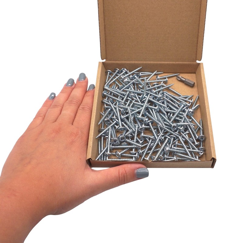 SKIR'CO (150 pcs) Zinc Plated Steel 3.5 x 30 mm