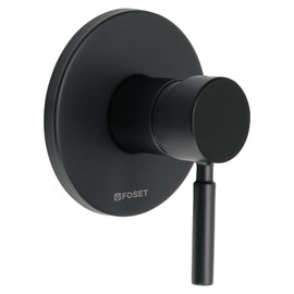 Foset Tubig TBM-71M, Monomando para regadera, negro mate