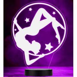 MYCWYFWR 3D Ballet Night Light Optical Illusion Led Lamp 16 Colors Changing Birthday Xmas Gift for Boys and Girls Kids Children Room Decor