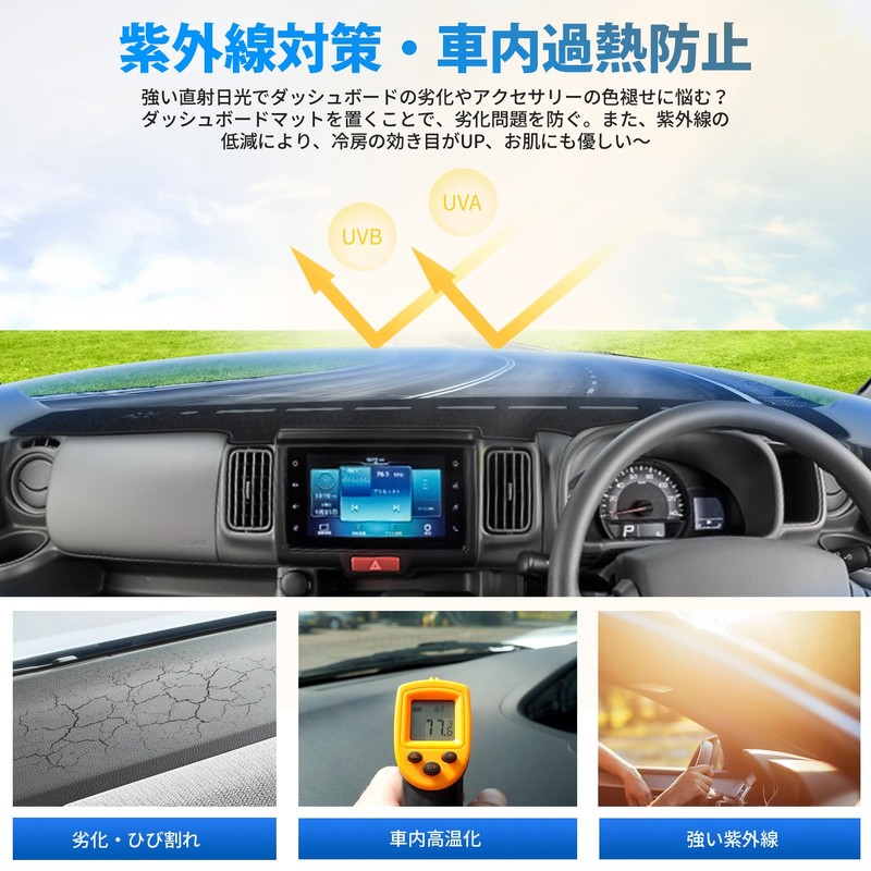 GIMUYA Suzuki Every Van DA17V Every Wagon DA17W Dashboard Mat