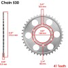 Kawasaki Drive Chain & Sprockets Kit Fits KAWASAKI ZX900 Ninja