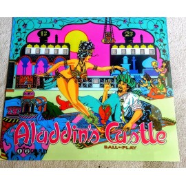 Williams Aladdin's Castle Pinball Machine Translite  Backglass