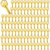 Brass Finish Key Blanks, KW1 Uncut Blank Keys, Pack of