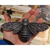 Solid Brass Bee Door Knocker,6.3 Inches Wide,3.5 inches Tall (Black