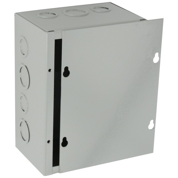 BUD Industries JB-3956-KO Steel NEMA 1 Sheet Metal Junction Box 8 L x 6 W x 4 H, Gray