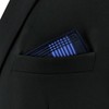 [S&W SHLAX&WING] Men's Pocket Square Plaid Prom Party Large Tall,