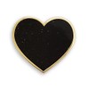 Pinsanity Black Heart Enamel Lapel Pin