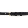 Abro Leather Adria Women's Belt W85 Black/Gold, Black / Gold