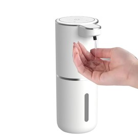 Automatic Soap Dispenser Touchless - USB Rechargeable Electric Liquid Dish/Hand Soap Dispenser for Bathroom & Kitchen, Adjustable Volume for Thick & Thin Liquid
