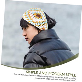 BIUDECO Elegant Women's Hair Bandana Knitted Headband Accessory for Women Soft Breathable