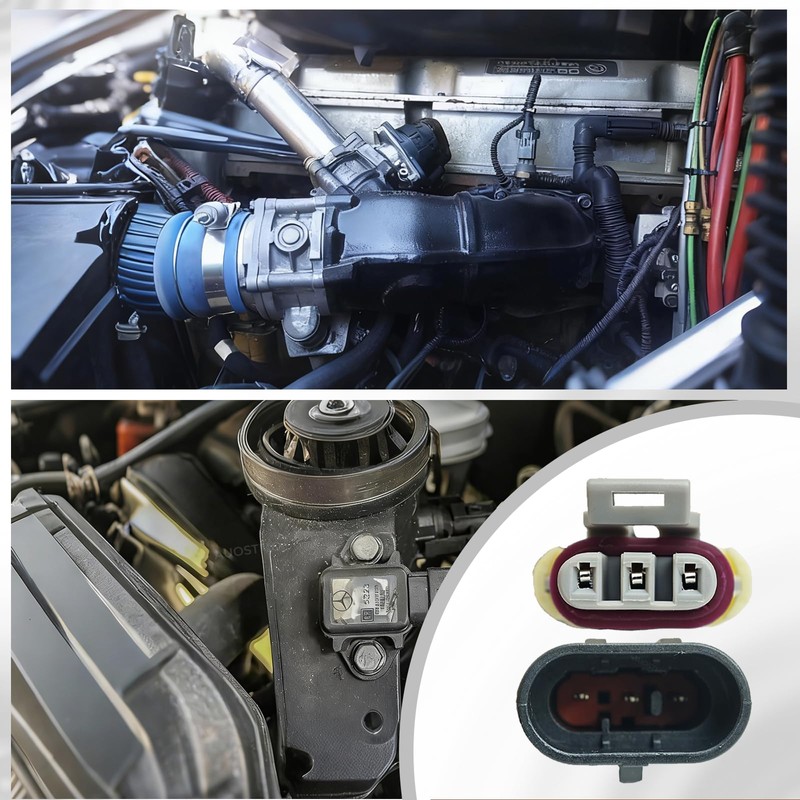 Manifold Absolute Pressure MAP Sensor Connector Pigtail Extension 24in, Compatible