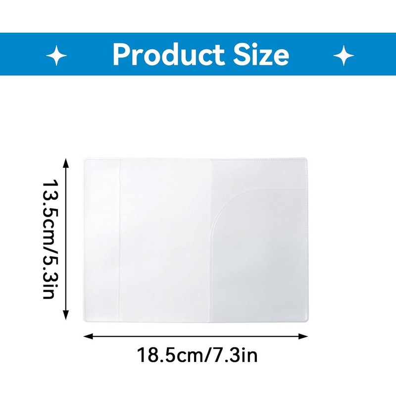 Frosted Passport Cover, Waterproof Passport Protector PVC ID Card Protector