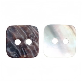 5 PCS 2 Holes Heart Star Flower Square Shaped Mother of Pearl Delicate Natural Shell Buttons for Sewing Craft Scrapbooking