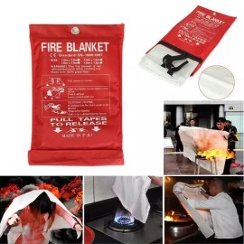 Fire Blanket 10 PACK FIRE BLANKET Fiberglass Emergency Home Retardant Prepared 39''x39" Gifts
