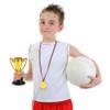 FEPITO 30 Pcs Trophies Medals Set 10Pcs Gold Plastic Trophy
