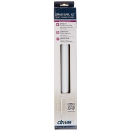 Drive Medical RTL12012 Powder-Coated Grab Bar, White