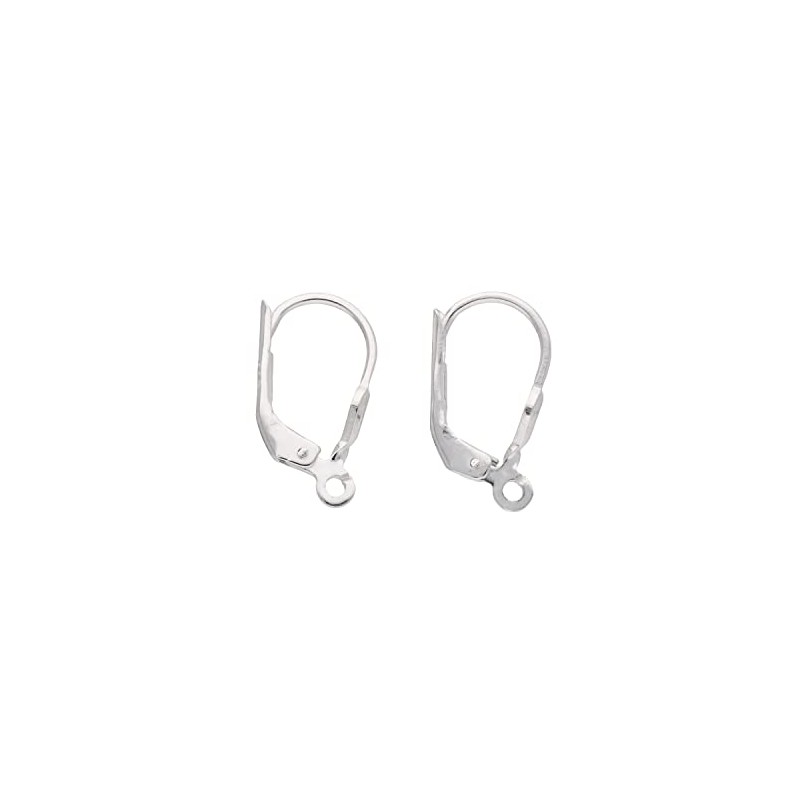 Sterling Silver Leverback Earring Wires - Pair