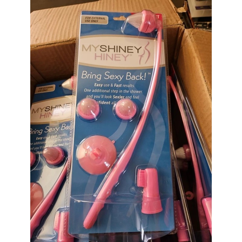 My Shiney Hiney Silky Soft Bristle Personal Cleansing Kit, Pink