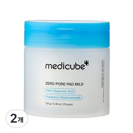 Medicube Zero Pore Pad Mild 70p, 70 sheets, 2 pieces / 메디큐브 제로 모공 패드 마일드 70p, 70매입, 2개
