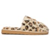 Minnetonka Women's Lora Slipper, Cream Leopard Print, 8 M