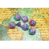 HD Dice DND RPG Blue Purple Polyhedral Dice Set Fit