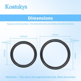 Koatukys 935-04054 935-0243 Friction Wheel Compatible with MTD, Craftman, Husky, Troy-Bilt, Cub Cadet, Yard Machines Snowblower Replace for 735-04054 735-0243