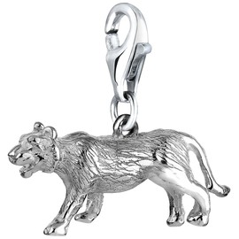 Tiger Pendant Charm Nena Lina in 925er Sterling Silver for Charm Bracelet, Necklace, Earring, Bracelet and Charm Carrier Many Popular 713169-000