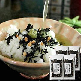 Inoue Shoten Wakame Chazuke Chazuke Set, 2.5 oz (70 g) x 4 Bags Bulk Purchase Set, Ochazuke no Ochazuke