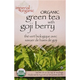 Uncle Lee's Tea Organic Green Tea with Goji Berry, 18 Count