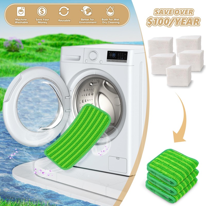 Mop Pads 3 Pack Green