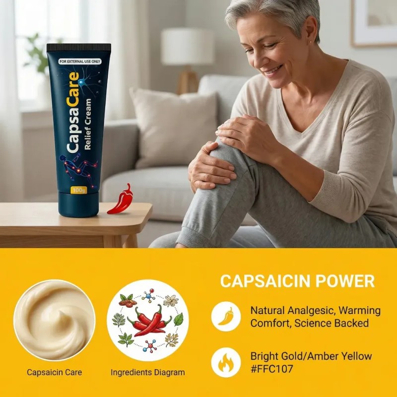 Crema De Alivio De Neuropatía Capsacare -capsaicina Y Arnica