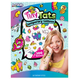 ArtSkills Kids Tiny Temporary Tattoos with Cute Trendy Designs, for Kids Birthday Activities and Stay-at-Home Fun, 360 Mini Tats