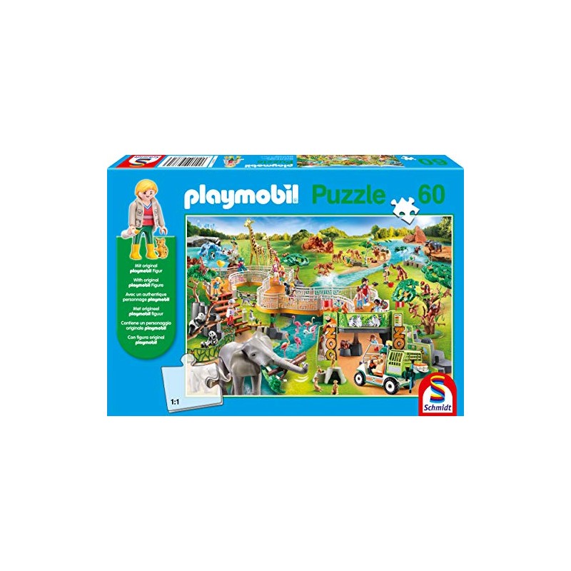 Playmobil: A Zoo Adventure Puzzle & Play (60 Pieces) Including