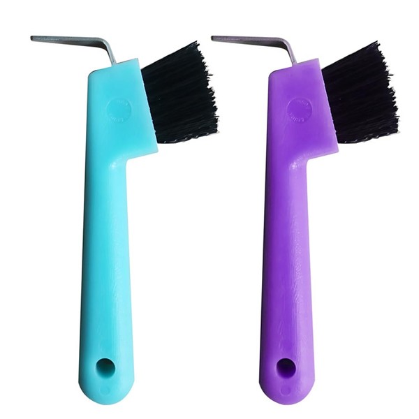 IKOPFLN Horse Head Hoof Pick with Brush 2 in 1