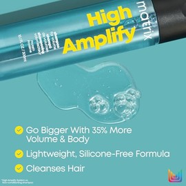 MATRIX Total Results - Champú voluminizador de alta amplificación, elevación instantánea y volumen duradero, sin silicona, para cabello fino, 10.1 onz