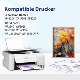 Zoyood 503XL Cartridges Compatible with Epson 503 XL Printer Cartridges for Epson Expression Home XP-5200 XP-5205 XP5200 XP5205, Workforce WF-2960 WF-2965 WF2960 WF2965 WF-2960DWF WF-2965DWF (Pack of