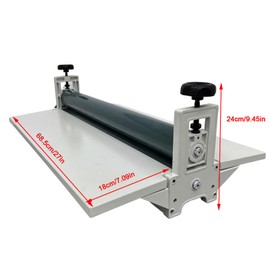 WYDDDARY 25.5Inch White All Metal Frame Manual Cold Laminator Desktop Cold Mounting Machine with Platform and Regulating Bracket for Photo Paper Film Lamination