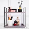 Hidden Haven - 2 Tier Bathroom Countertop Organizer Lightly Lacquered
