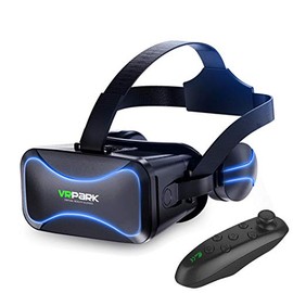 Uwariloy VR GRAMEAS VR Auriculares Vagas De Realidad Virtual para AndroidiOSPC, Gafas De Realidad Virtual 3D Dispositivo AJUSTEBLE con HANGE, Regalo  