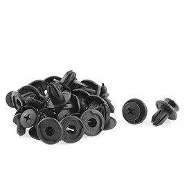 sourcing map 20 Stücke Universal Plastik Kotflügel Stoßstange Schraube Nieten Befestigung Clips