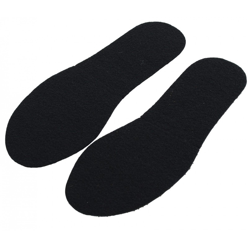 pbezler Non-slip felt insoles size 36-49, black