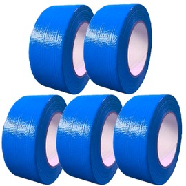 4INSTALATOR Duct Tape Pack 5 Rolls Blue 48 mm x 50 mm Duct Tape Duct Tape Fabric Tape Waterproof Insulation Tape