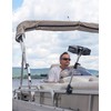 KEMIMOTO Pontoon Boat Mirror Rear View with Telescoping Pole, 10.5“