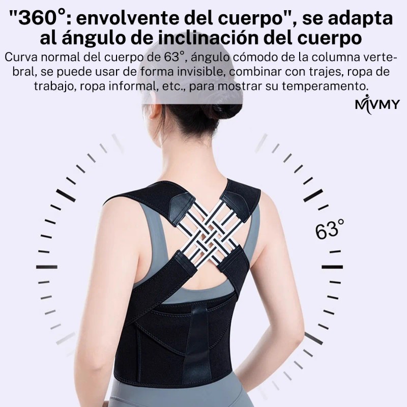 Chaleco Corrector De Postura Ortopédico Lumbar Unisex M Mvmy