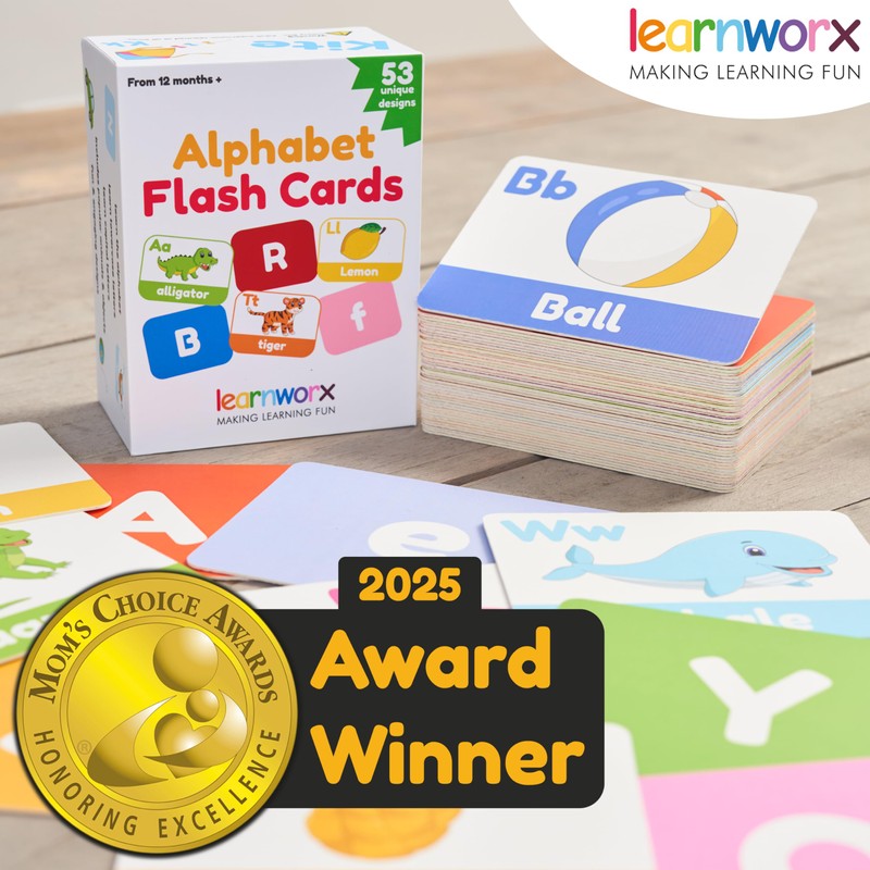 Alphabet Flash Cards for Toddlers | Award-Winning | 52 ABC