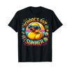 Schools Out For Summer Teacher Girls Boys Kids Yellow Duck